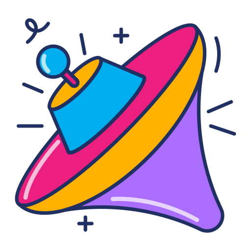 Kinder entdecken Technik wie beispielsweise ein Drehkreiselspielzeug